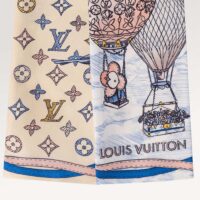 Louis Vuitton LV Women Up Away Bandeau Light Blue Silk Inkjet Print Monogram (2)