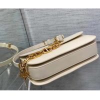 Dior Women CD 30 Montaigne Avenue Bag Dusty Ivory Box Calfskin (10)