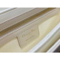 Dior Women CD 30 Montaigne Avenue Bag Dusty Ivory Box Calfskin (10)