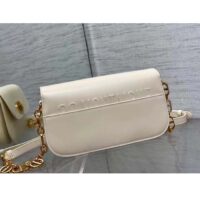 Dior Women CD 30 Montaigne Avenue Bag Dusty Ivory Box Calfskin (10)