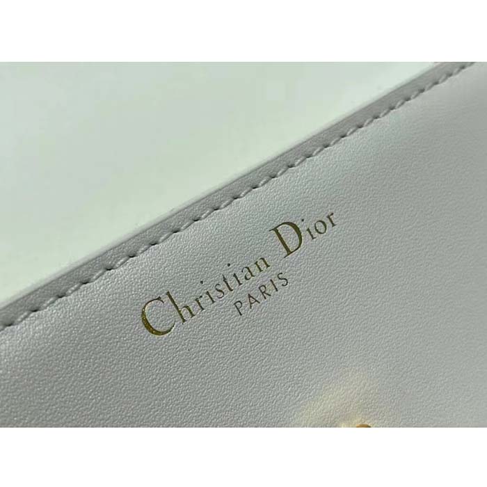 Dior Women CD 30 Montaigne Avenue Bag Dusty Ivory Box Calfskin (5)