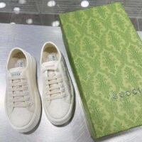 Gucci GG Women’s GG Sneaker White Original Canvas Flat 5 Cm Heel (7)