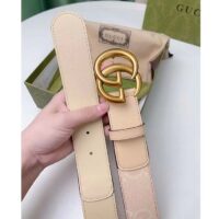 Gucci Unisex Marmont Jumbo GG Belt Beige Light Pink Jumbo GG Canvas (3)