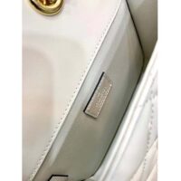 Gucci Women GG Deco Mini Shoulder Bag White Quilted Leather Interlocking G (2)
