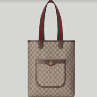 Gucci Women Ophidia GG Small Tote bag Beige Ebony Supreme Canvas (1)