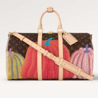 Louis Vuitton LV Unisex LV x YK Keepall 45 Monogram Coated Canvas Colorful Pumpkin Print (10)