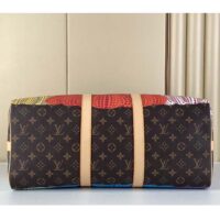 Louis Vuitton LV Unisex LV x YK Keepall 45 Monogram Coated Canvas Colorful Pumpkin Print (10)