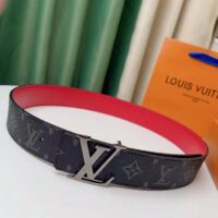 Louis Vuitton Unisex LV Initiales 40MM Reversible Belt Monogram Eclipse Canvas Front (8)