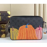 Louis Vuitton Unisex LV x YK Trio Messenger Monogram Eclipse Reverse Coated Canvas Pumpkin (2)