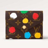 Louis Vuitton Unisex LV x YK Victorine Wallet Monogram Coated Canvas 3D Painted Dots Print (6)