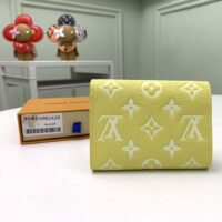 Louis Vuitton Unisex Victorine Wallet Lemon Yellow Monogram Empreinte Embossed Supple Grained Cowhide (1)