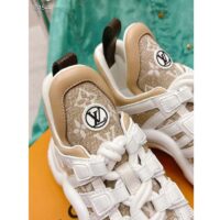 Louis Vuitton Women LV Archlight Sneaker Beige Monogram Denim Oversized Rubber Outsole (2)