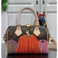 Louis Vuitton Women LV x YK Speedy Bandoulière 20 Monogram Coated Canvas Pumpkin Print (9)