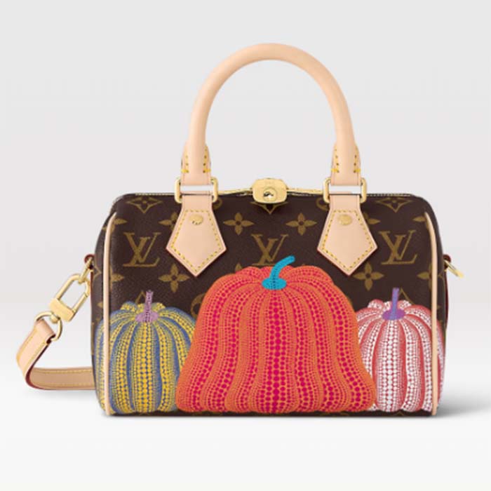 Louis Vuitton Women LV x YK Speedy Bandoulière 20 Monogram Coated Canvas Pumpkin Print