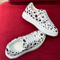 Louis Vuitton Women LV x YK Time Out Sneaker White Printed Calf Leather Monogram Flowers (3)