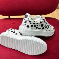 Louis Vuitton Women LV x YK Time Out Sneaker White Printed Calf Leather Monogram Flowers (3)