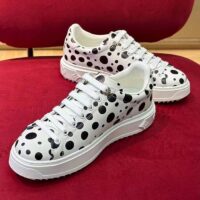 Louis Vuitton Women LV x YK Time Out Sneaker White Printed Calf Leather Monogram Flowers (3)