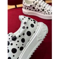 Louis Vuitton Women LV x YK Time Out Sneaker White Printed Calf Leather Monogram Flowers (3)