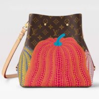 Louis Vuitton Women LVxYK NeoNoé MM Monogram Coated Canvas Pumpkin Print (4)