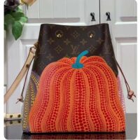 Louis Vuitton Women LVxYK NeoNoé MM Monogram Coated Canvas Pumpkin Print (4)