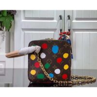 Louis Vuitton Women LVxYK Square Monogram Coated Canvas 3D Painted Dots Print (10)