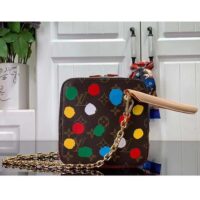 Louis Vuitton Women LVxYK Square Monogram Coated Canvas 3D Painted Dots Print (10)