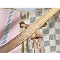 Louis Vuitton Women NeoNoé MM Bucket Bag Damier Azur Coated Canvas (4)