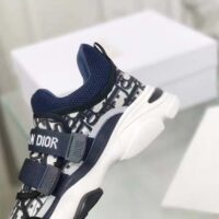 Dior Unisex CD D-Wander Sneaker Deep Blue Dior Oblique Technical Fabric (1)