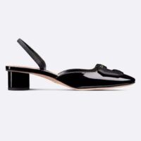 Dior Women CD Day Slingback Pump Black Patent Calfskin (5)