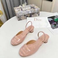 Dior Women CD Day Slingback Pump Nude Patent Calfskin (7)