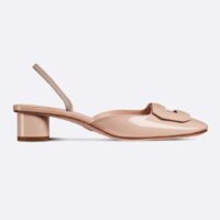 Dior Women CD Day Slingback Pump Nude Patent Calfskin (7)