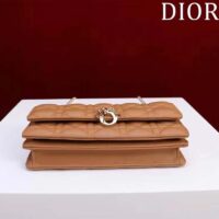 Dior Women CD Miss Dior Mini Bag Medium Tan Cannage Lambskin (6)