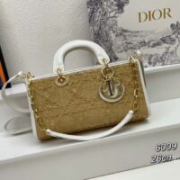Dior Women CD Small Lady D-Joy Bag Natural Macrocannage Raffia (1)