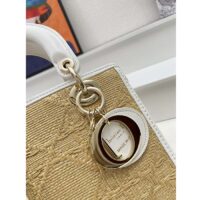 Dior Women CD Small Lady D-Lite Bag Natural Macrocannage Raffia (1)