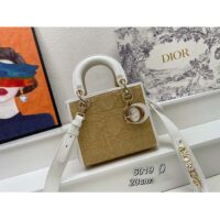 Dior Women CD Small Lady D-Lite Bag Natural Macrocannage Raffia (1)