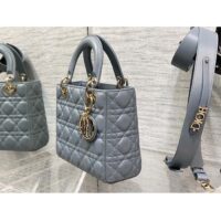 Dior Women CD Small Lady Dior My ABCDior Bag Cloud Blue Cannage Lambskin (1)