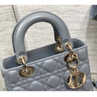 Dior Women CD Small Lady Dior My ABCDior Bag Cloud Blue Cannage Lambskin (1)