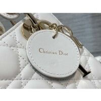 Dior Women CD Small Lady Dior My ABCDior Bag Dusty Ivory Cannage Lambskin (1)