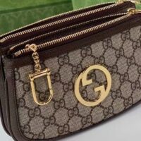 Gucci Women Blondie GG Mini Bag Beige Ebony GG Supreme Canvas (10)