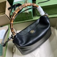 Gucci Women Diana Small Shoulder Bag Black Leather Double G (1)