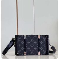 Louis Vuitton LV Unisex Neo Wallet Trunk Black Monogram Eclipse Coated Canvas (6)