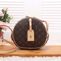 Louis Vuitton LV Women Boite Chapeau Souple MM in Monogram Coated Canvas-Brown (16)