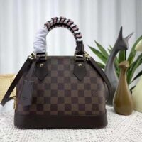 Louis Vuitton LV Women Braided Alma BB Brown Damier Ebene Coated Canvas (2)