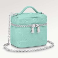 Louis Vuitton LV Women Micro Vanity Blue Monogram Empreinte Embossed Supple Grained Cowhide Leather (1)