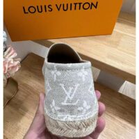 Louis Vuitton LV Women Starboard Flat Espadrille Beige Monogram Denim Rope Rubber (4)