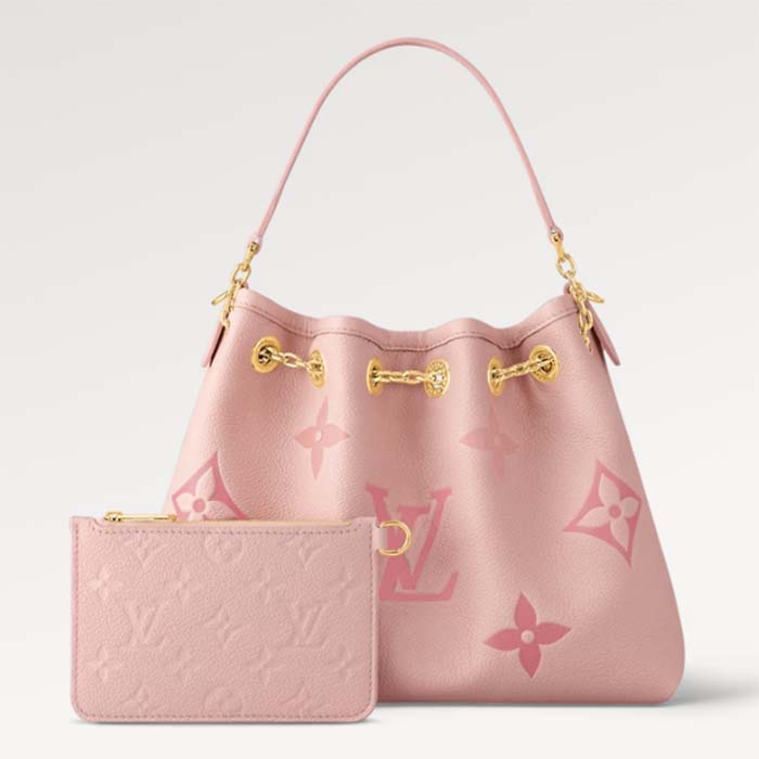 Louis Vuitton LV Women Summer Bundle Dégradé Rose Pink Embossed Supple Cowhide Leather