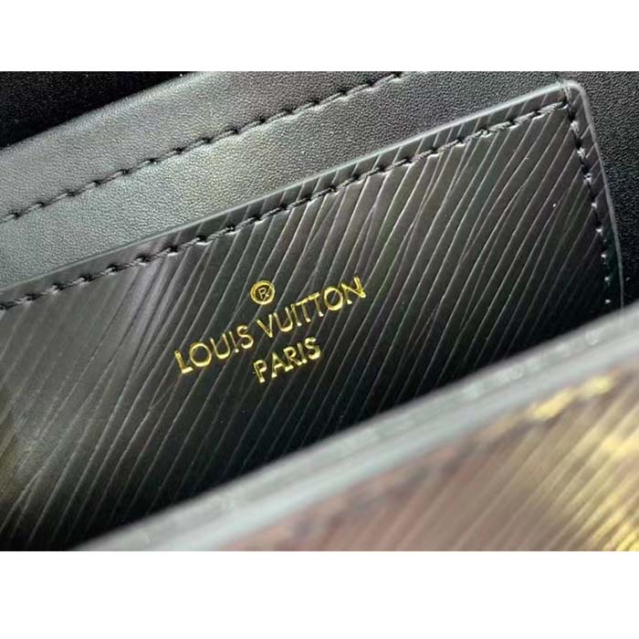 Louis Vuitton LV Women Twist MM Black Epi Grained Leather (7)