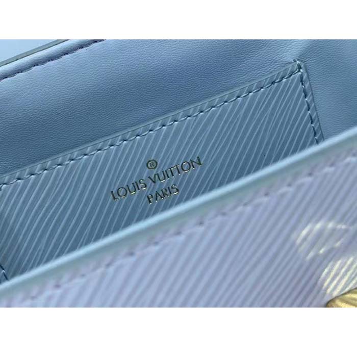 Louis Vuitton LV Women Twist PM Bag Bleu Nuage Blue Epi Grained Leather (2)