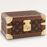 Louis Vuitton Unisex Coffret Trésor 24 Monogram Canvas Microfiber Lining Golden Brass (2)