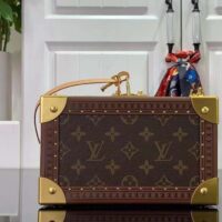 Louis Vuitton Unisex Coffret Trésor 24 Monogram Canvas Microfiber Lining Golden Brass (2)